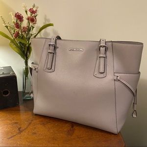 Michael Kors Grey Voyager Shoulder Bag